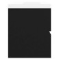 Waschbeckenunterschrank mit Einbaubecken Schwarz Holzwerkstoff Waschbeckenunterschrank mit Einbaubecken Schwarz Holzwerkstoff