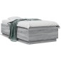 vidaXL Bettgestell Grau Sonoma 90x190 cm Holzwerkstoff vidaXL Bettgestell Grau Sonoma 90x190 cm Holzwerkstoff