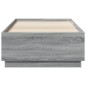 vidaXL Bettgestell Grau Sonoma 90x190 cm Holzwerkstoff vidaXL Bettgestell Grau Sonoma 90x190 cm Holzwerkstoff