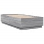 vidaXL Bettgestell Grau Sonoma 90x190 cm Holzwerkstoff vidaXL Bettgestell Grau Sonoma 90x190 cm Holzwerkstoff