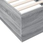 vidaXL Bettgestell Grau Sonoma 90x190 cm Holzwerkstoff vidaXL Bettgestell Grau Sonoma 90x190 cm Holzwerkstoff