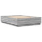 vidaXL Bettgestell Grau Sonoma 120x200 cm Holzwerkstoff vidaXL Bettgestell Grau Sonoma 120x200 cm Holzwerkstoff