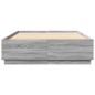 vidaXL Bettgestell Grau Sonoma 120x200 cm Holzwerkstoff vidaXL Bettgestell Grau Sonoma 120x200 cm Holzwerkstoff