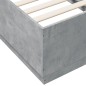 vidaXL Bettgestell Betongrau 75x190 cm Holzwerkstoff vidaXL Bettgestell Betongrau 75x190 cm Holzwerkstoff