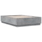 vidaXL Bettgestell Betongrau 135x190 cm Holzwerkstoff vidaXL Bettgestell Betongrau 135x190 cm Holzwerkstoff
