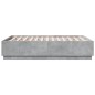 vidaXL Bettgestell Betongrau 135x190 cm Holzwerkstoff vidaXL Bettgestell Betongrau 135x190 cm Holzwerkstoff