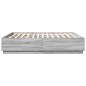 vidaXL Bettgestell Grau Sonoma 200x200 cm Holzwerkstoff vidaXL Bettgestell Grau Sonoma 200x200 cm Holzwerkstoff