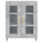 vidaXL Highboard Betongrau 69,5x34x180 cm Holzwerkstoff vidaXL Highboard Betongrau 69,5x34x180 cm Holzwerkstoff