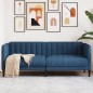 vidaXL Sofa 2-Sitzer Blau Stoff vidaXL Sofa 2-Sitzer Blau Stoff