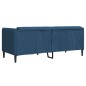 vidaXL Sofa 2-Sitzer Blau Stoff vidaXL Sofa 2-Sitzer Blau Stoff