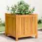vidaXL Pflanzkübel mit Einlage 50x50x50 cm Massivholz Akazie vidaXL Pflanzkübel mit Einlage 50x50x50 cm Massivholz Akazie