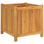vidaXL Pflanzkübel mit Einlage 50x50x50 cm Massivholz Akazie vidaXL Pflanzkübel mit Einlage 50x50x50 cm Massivholz Akazie