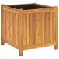 vidaXL Pflanzkübel mit Einlage 50x50x50 cm Massivholz Akazie vidaXL Pflanzkübel mit Einlage 50x50x50 cm Massivholz Akazie