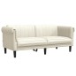 vidaXL Sofa 2-Sitzer Creme Samt vidaXL Sofa 2-Sitzer Creme Samt
