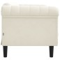 vidaXL Sofa 2-Sitzer Creme Samt vidaXL Sofa 2-Sitzer Creme Samt
