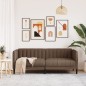 vidaXL Sofa 2-Sitzer Braun Stoff vidaXL Sofa 2-Sitzer Braun Stoff