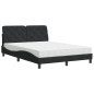 vidaXL Bett mit Matratze Schwarz 140x200 cm Samt vidaXL Bett mit Matratze Schwarz 140x200 cm Samt