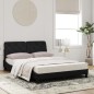 vidaXL Bett mit Matratze Schwarz 140x200 cm Samt vidaXL Bett mit Matratze Schwarz 140x200 cm Samt