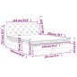 vidaXL Bett mit Matratze Schwarz 140x200 cm Samt vidaXL Bett mit Matratze Schwarz 140x200 cm Samt