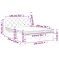 vidaXL Bett mit Matratze Blau 140x200 cm Samt vidaXL Bett mit Matratze Blau 140x200 cm Samt