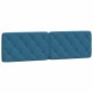 vidaXL Bett mit Matratze Blau 180x200 cm Samt vidaXL Bett mit Matratze Blau 180x200 cm Samt