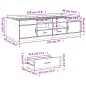 vidaXL Tagesbett mit Schubladen Grau Sonoma 90x190 cm Holzwerkstoff vidaXL Tagesbett mit Schubladen Grau Sonoma 90x190 cm Holzwerkstoff