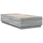 vidaXL Bettgestell Grau Sonoma 75x190 cm Holzwerkstoff vidaXL Bettgestell Grau Sonoma 75x190 cm Holzwerkstoff