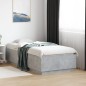 vidaXL Bettgestell mit LED Betongrau 75x190 cm Holzwerkstoff vidaXL Bettgestell mit LED Betongrau 75x190 cm Holzwerkstoff