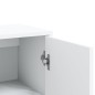 vidaXL Sideboard Weiß 60x31x84 cm Holzwerkstoff vidaXL Sideboard Weiß 60x31x84 cm Holzwerkstoff