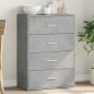 vidaXL Sideboard Betongrau 60x31x84 cm Holzwerkstoff vidaXL Sideboard Betongrau 60x31x84 cm Holzwerkstoff