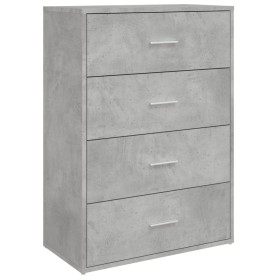 vidaXL Sideboard Betongrau 60x31x84 cm Holzwerkstoff