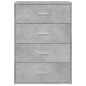 vidaXL Sideboard Betongrau 60x31x84 cm Holzwerkstoff vidaXL Sideboard Betongrau 60x31x84 cm Holzwerkstoff