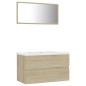 Badmöbel-Set Sonoma-Eiche Holzwerkstoff Badmöbel-Set Sonoma-Eiche Holzwerkstoff