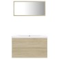 Badmöbel-Set Sonoma-Eiche Holzwerkstoff Badmöbel-Set Sonoma-Eiche Holzwerkstoff