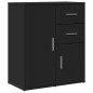 vidaXL Sideboard Schwarz 60x31x70 cm Holzwerkstoff vidaXL Sideboard Schwarz 60x31x70 cm Holzwerkstoff