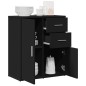 vidaXL Sideboard Schwarz 60x31x70 cm Holzwerkstoff vidaXL Sideboard Schwarz 60x31x70 cm Holzwerkstoff