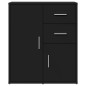 vidaXL Sideboard Schwarz 60x31x70 cm Holzwerkstoff vidaXL Sideboard Schwarz 60x31x70 cm Holzwerkstoff