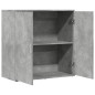 vidaXL Sideboard Betongrau 79x38x80 cm Holzwerkstoff vidaXL Sideboard Betongrau 79x38x80 cm Holzwerkstoff
