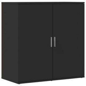 vidaXL Sideboard Schwarz 79x38x80 cm Holzwerkstoff
