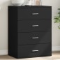 vidaXL Sideboard Schwarz 60x39x80 cm Holzwerkstoff vidaXL Sideboard Schwarz 60x39x80 cm Holzwerkstoff
