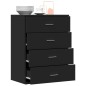 vidaXL Sideboard Schwarz 60x39x80 cm Holzwerkstoff vidaXL Sideboard Schwarz 60x39x80 cm Holzwerkstoff