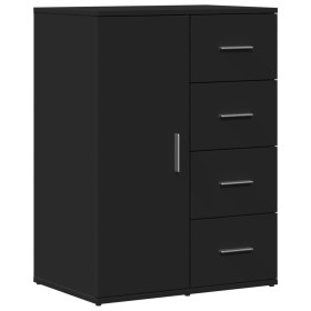 vidaXL Sideboard Schwarz 59x39x80 cm Holzwerkstoff