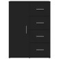 vidaXL Sideboard Schwarz 59x39x80 cm Holzwerkstoff vidaXL Sideboard Schwarz 59x39x80 cm Holzwerkstoff