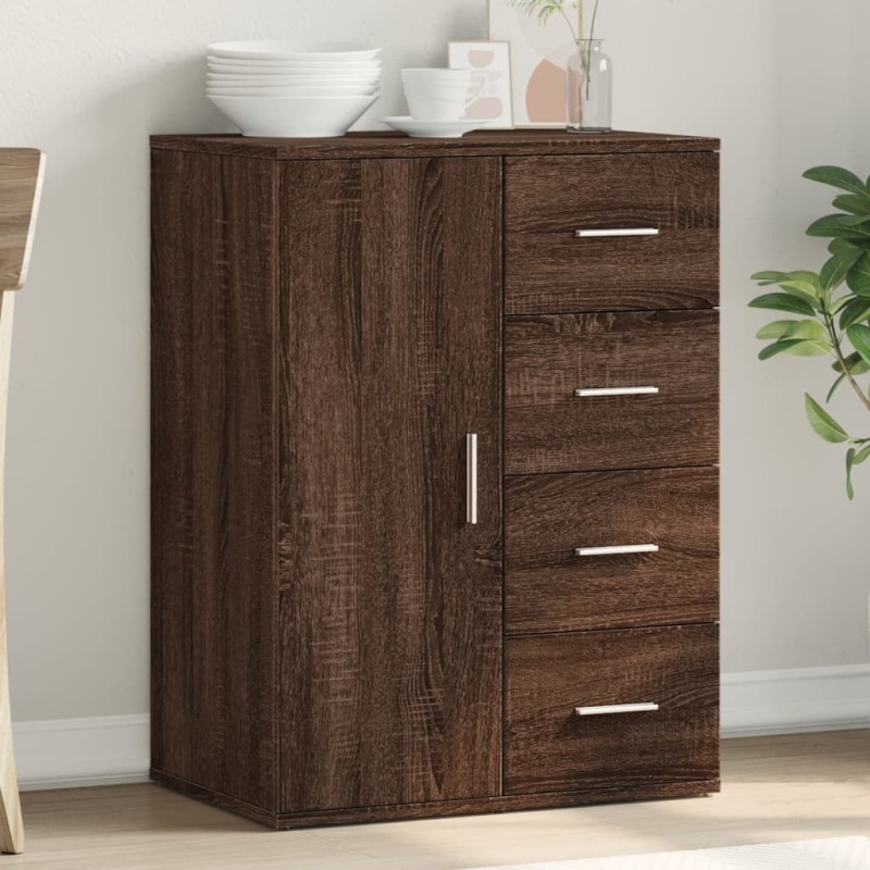 vidaXL Sideboard Braun Eichen-Optik 59x39x80 cm Holzwerkstoff vidaXL Sideboard Braun Eichen-Optik 59x39x80 cm Holzwerkstoff