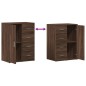 vidaXL Sideboard Braun Eichen-Optik 59x39x80 cm Holzwerkstoff vidaXL Sideboard Braun Eichen-Optik 59x39x80 cm Holzwerkstoff