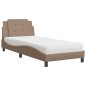 vidaXL Bett mit Matratze Cappuccino-Braun 90x200 cm Kunstleder vidaXL Bett mit Matratze Cappuccino-Braun 90x200 cm Kunstleder