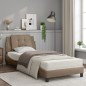 vidaXL Bett mit Matratze Cappuccino-Braun 90x200 cm Kunstleder vidaXL Bett mit Matratze Cappuccino-Braun 90x200 cm Kunstleder