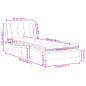 vidaXL Bett mit Matratze Cappuccino-Braun 90x200 cm Kunstleder vidaXL Bett mit Matratze Cappuccino-Braun 90x200 cm Kunstleder