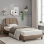 vidaXL Bett mit Matratze Cappuccino-Braun 100x200 cm Kunstleder vidaXL Bett mit Matratze Cappuccino-Braun 100x200 cm Kunstleder