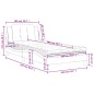 vidaXL Bett mit Matratze Cappuccino-Braun 100x200 cm Kunstleder vidaXL Bett mit Matratze Cappuccino-Braun 100x200 cm Kunstleder